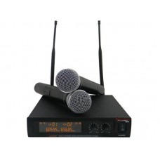 Precision Audio MIC88 Dual Wireless Mic System 